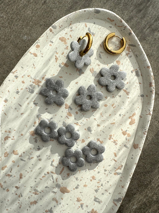 Flora paillette argenté