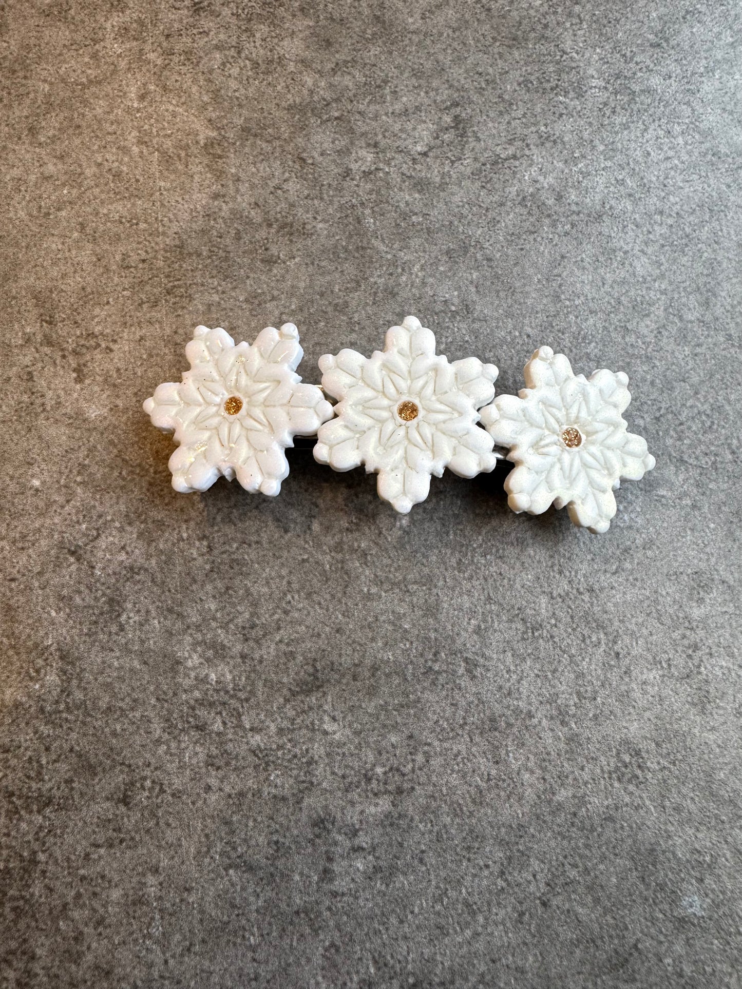 Barrette flocon de neige